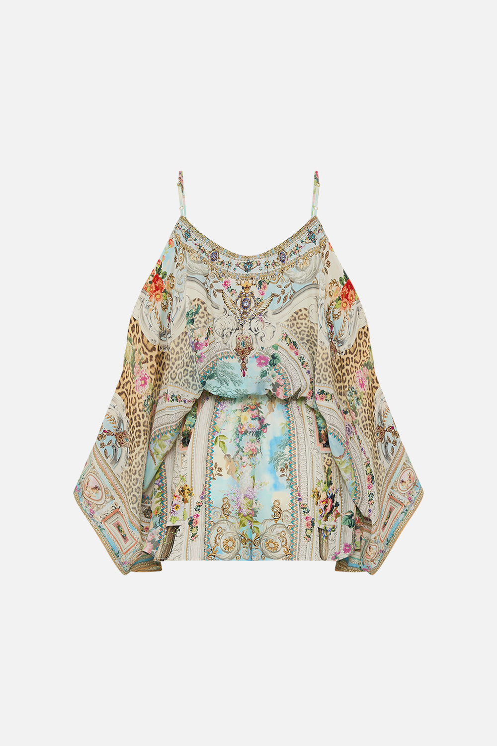 CAMILLA Floral Drop Shoulder Playsuit in We Always Have Alexandria print. 