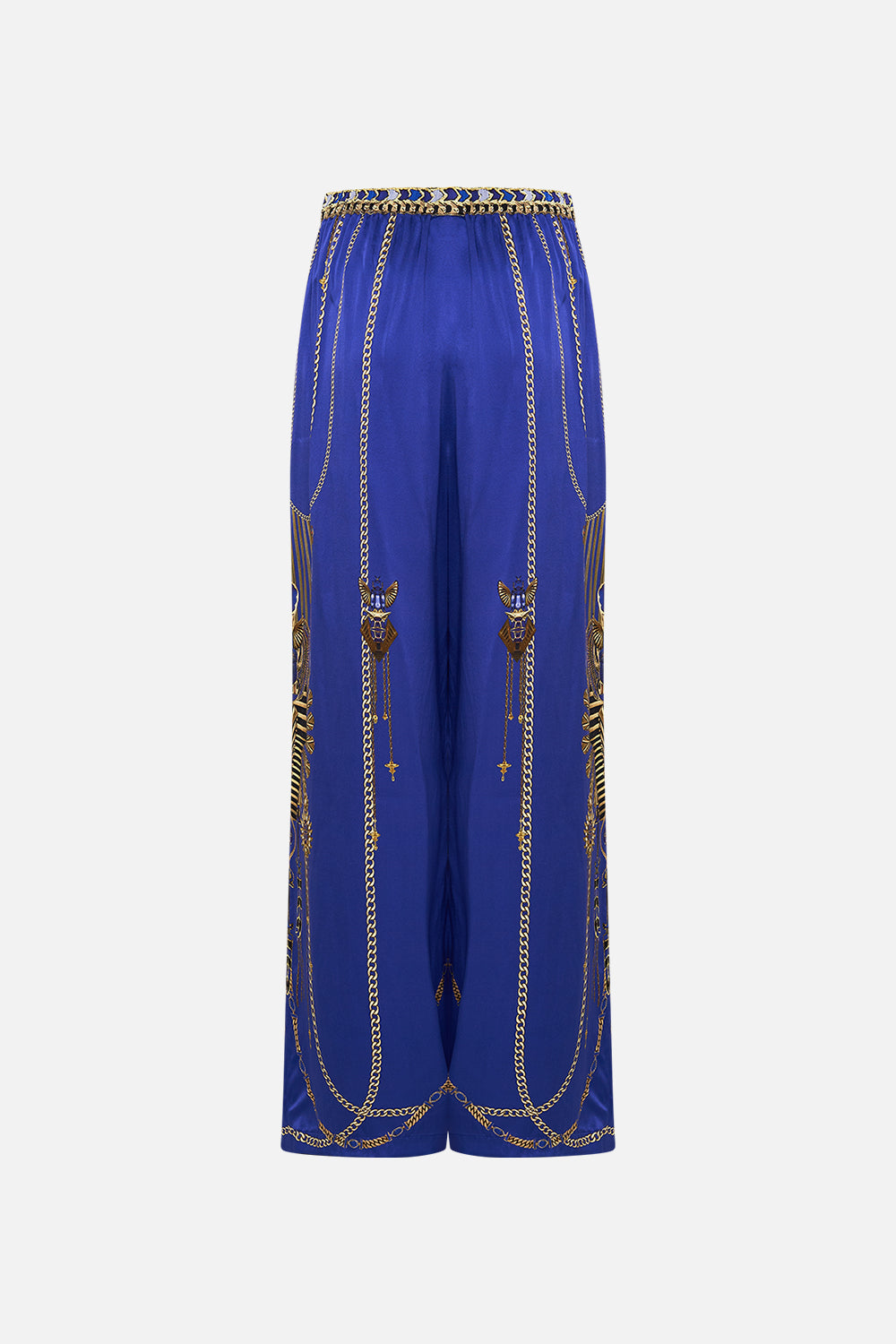 CAMILLA Minimal Wide Leg Pant in My Fair Pharaoh print. 