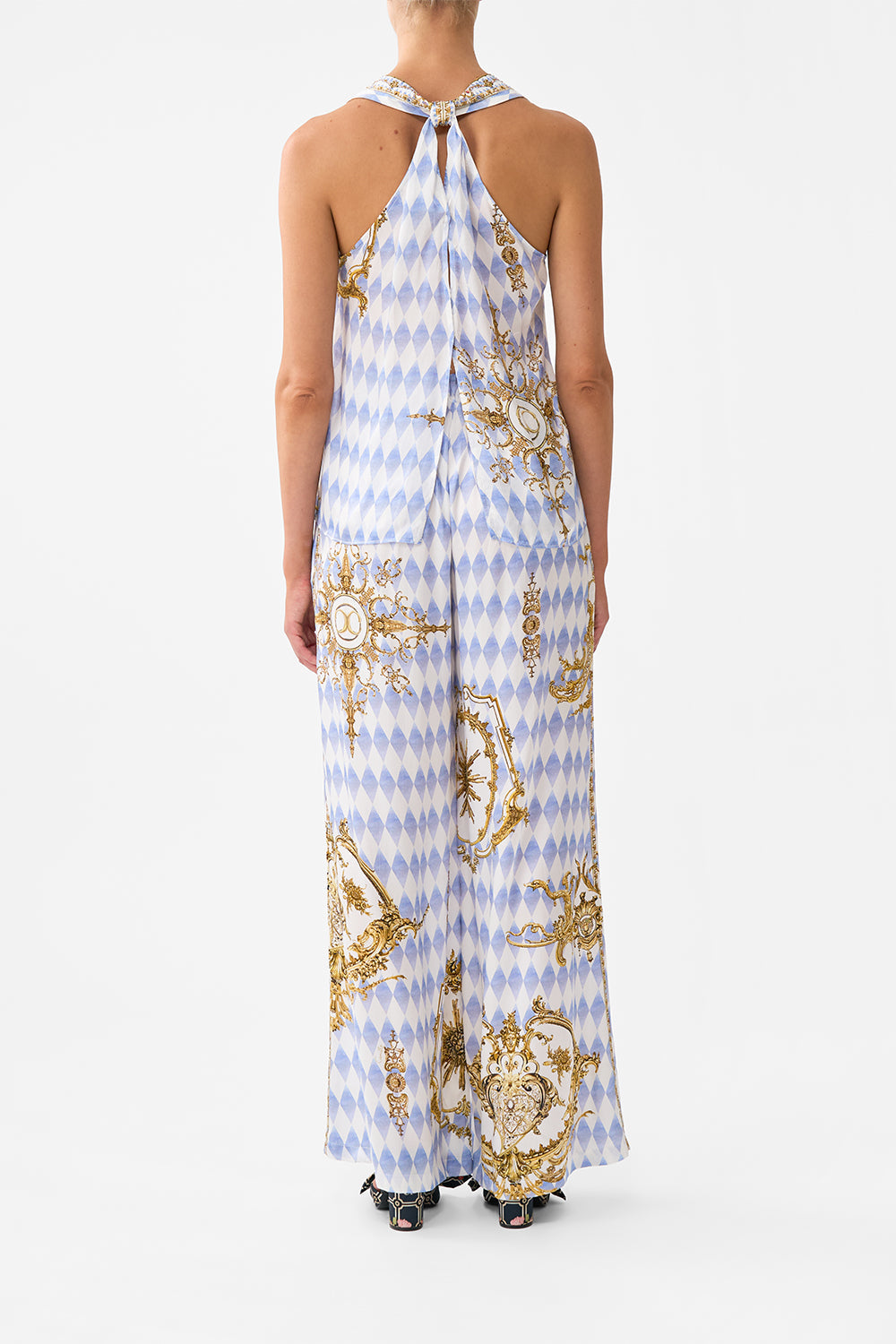 V NECK TOP WITH KNOT BACK THRONE GAMES