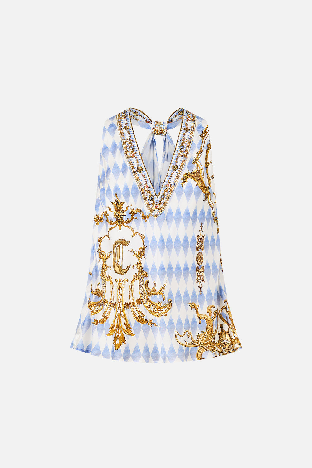 V NECK TOP WITH KNOT BACK THRONE GAMES