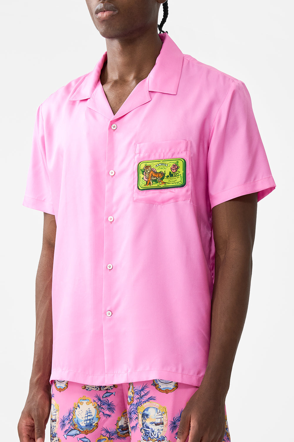 SHORT SLEEVE CAMP COLLARED SHIRT SALTY SPLENDOUR