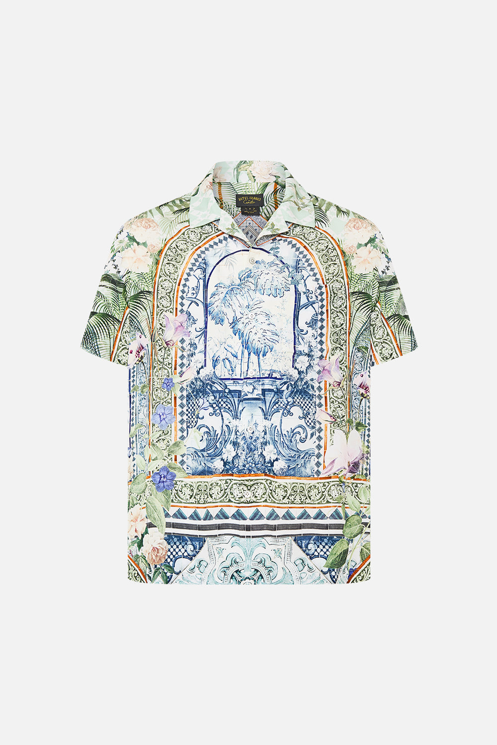 SHORT SLEEVE CAMP COLLARED SHIRT JARDIM PARTY