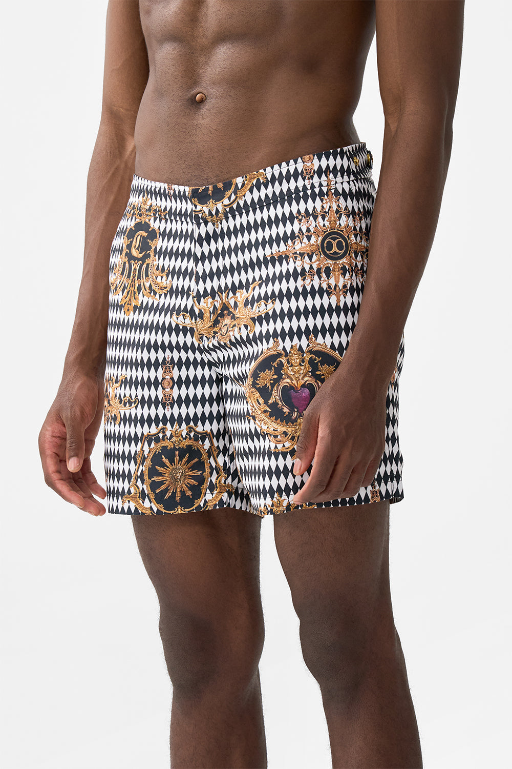 MID LENGTH SWIM SHORT MONARCHY MANIA