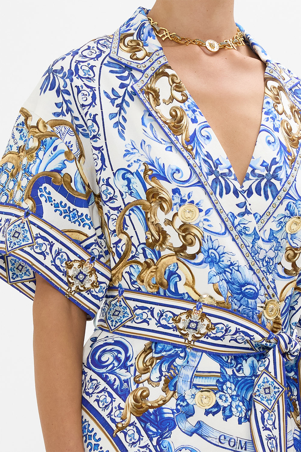 DOUBLE BREASTED SHORT SLEEVE JACKET AZUL ADVENTURES