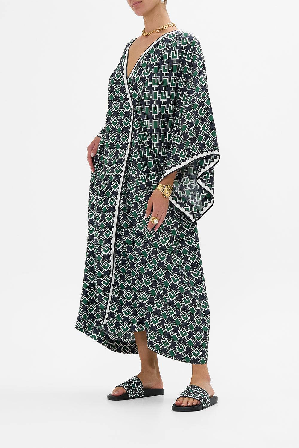 PANELLED WRAP KAFTAN MY PORTO PEN PAL