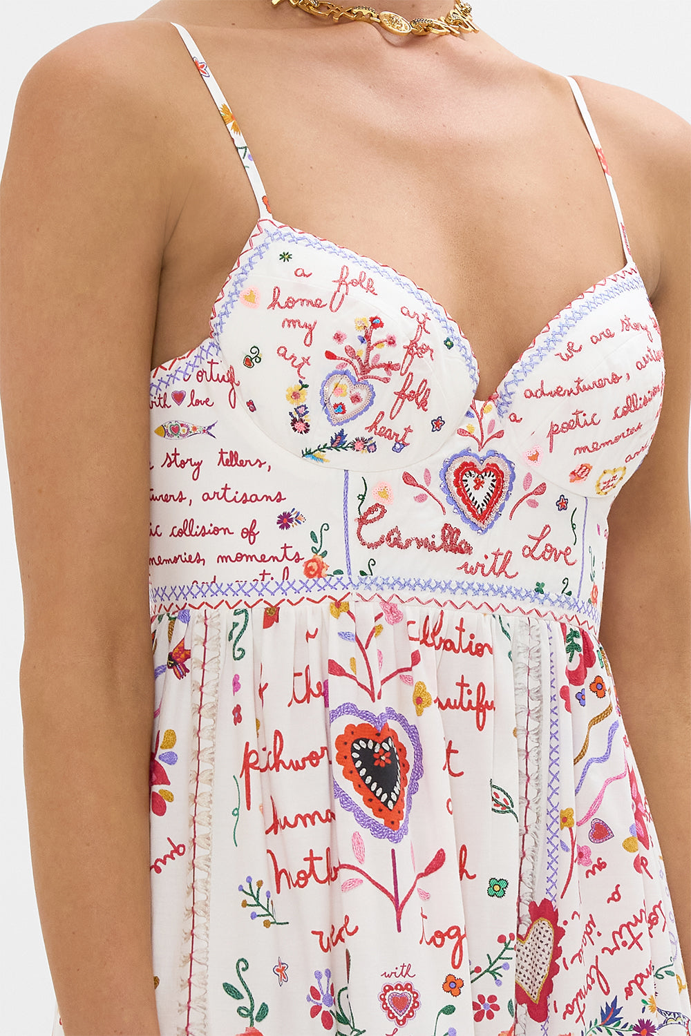 STRAPPY DRESS WITH FULL SKIRT A KITSCH IN TIME