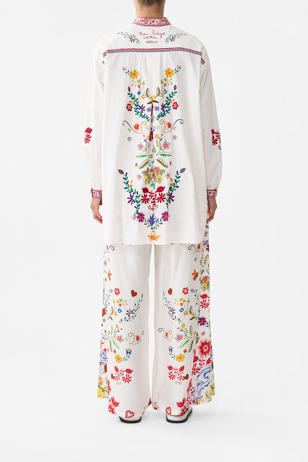 WAIST TIE BUTTON THROUGH SHIRT FAITH, LUCK & JUSTICE