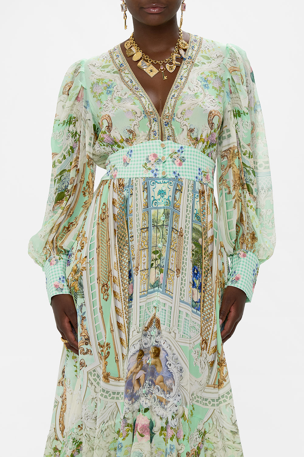 LONG BUTTON FRONT DRESS PESTANA PANORAMA