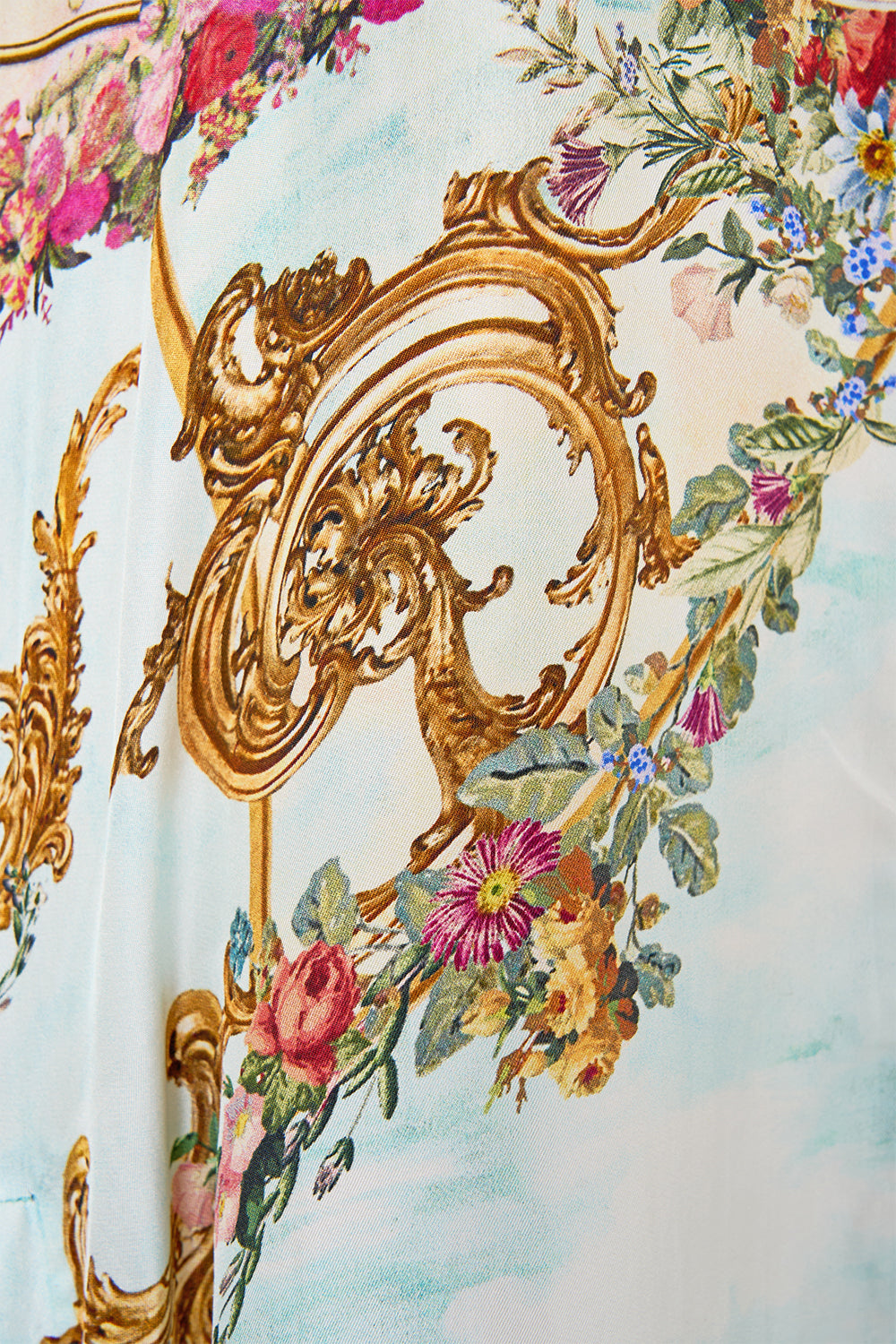 V NECK KAFTAN WITH FRONT WELT POCKETS ARCHES OF AMOR