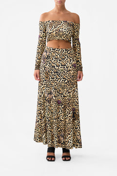 OFF SHOULDER  CROPPED JERSEY TOP SAINTS AND SISTERS