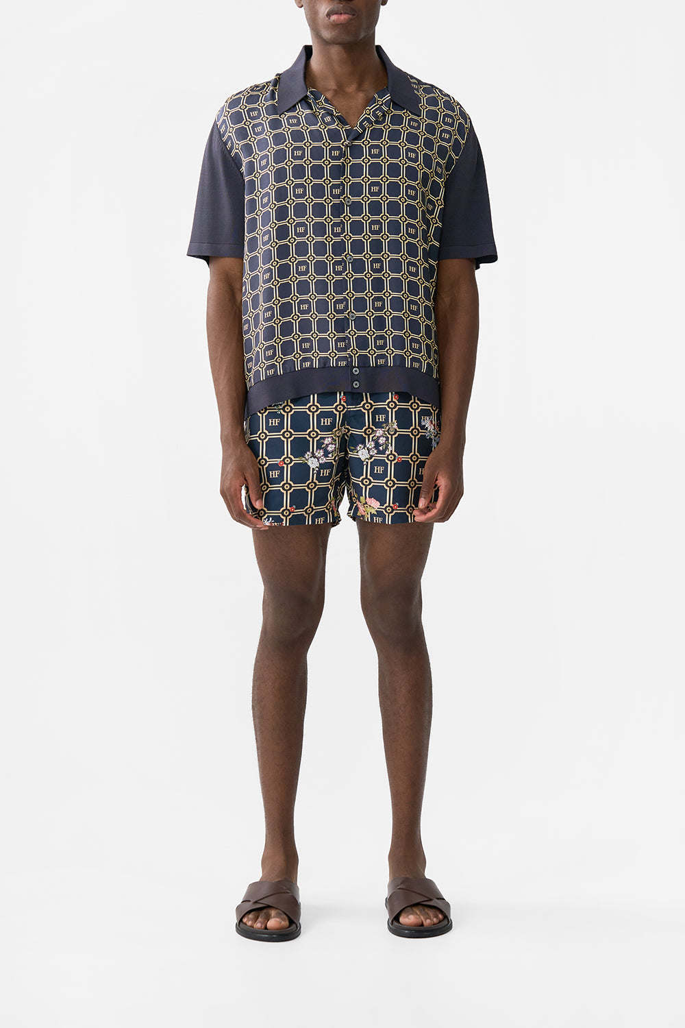 KNIT SLEEVE SILK SHIRT PALACIO POETRY