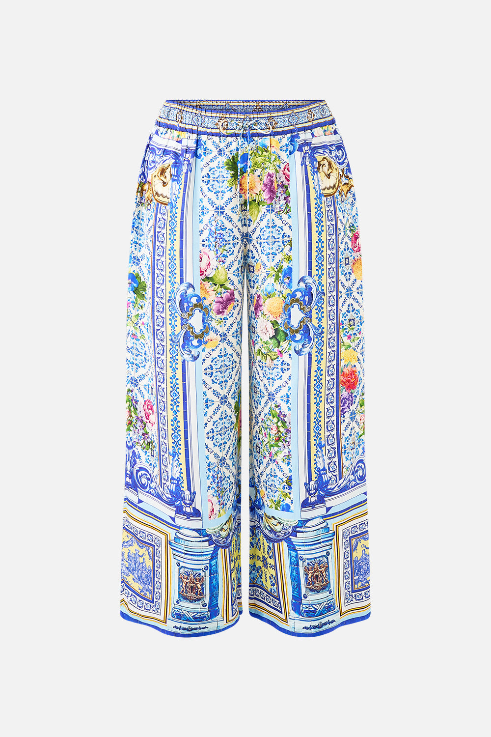 The CAMILLA STRAIGHT LEG PANT WALL TO WALL WONDERS in our  print.