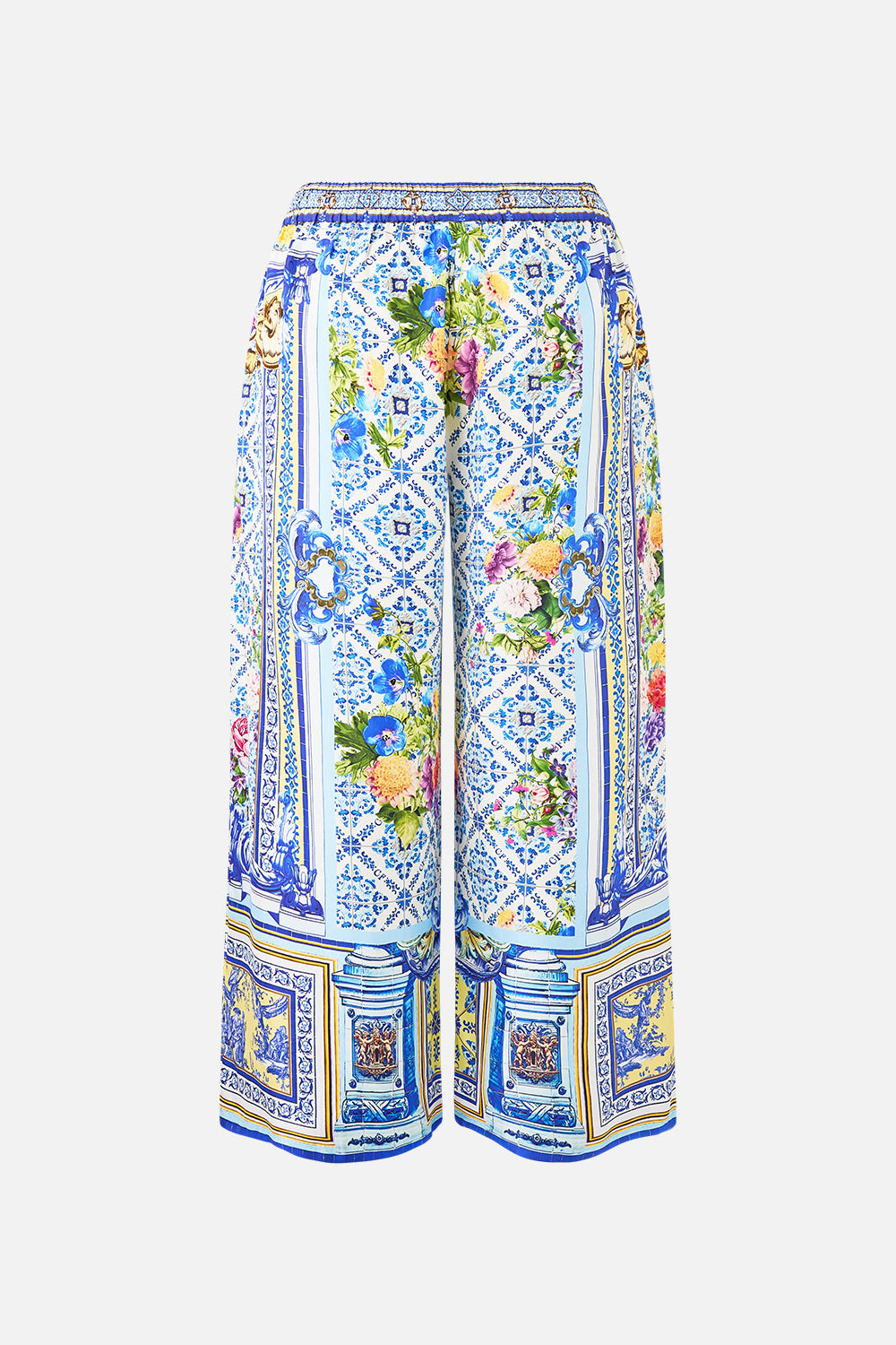 The CAMILLA STRAIGHT LEG PANT WALL TO WALL WONDERS in our  print.