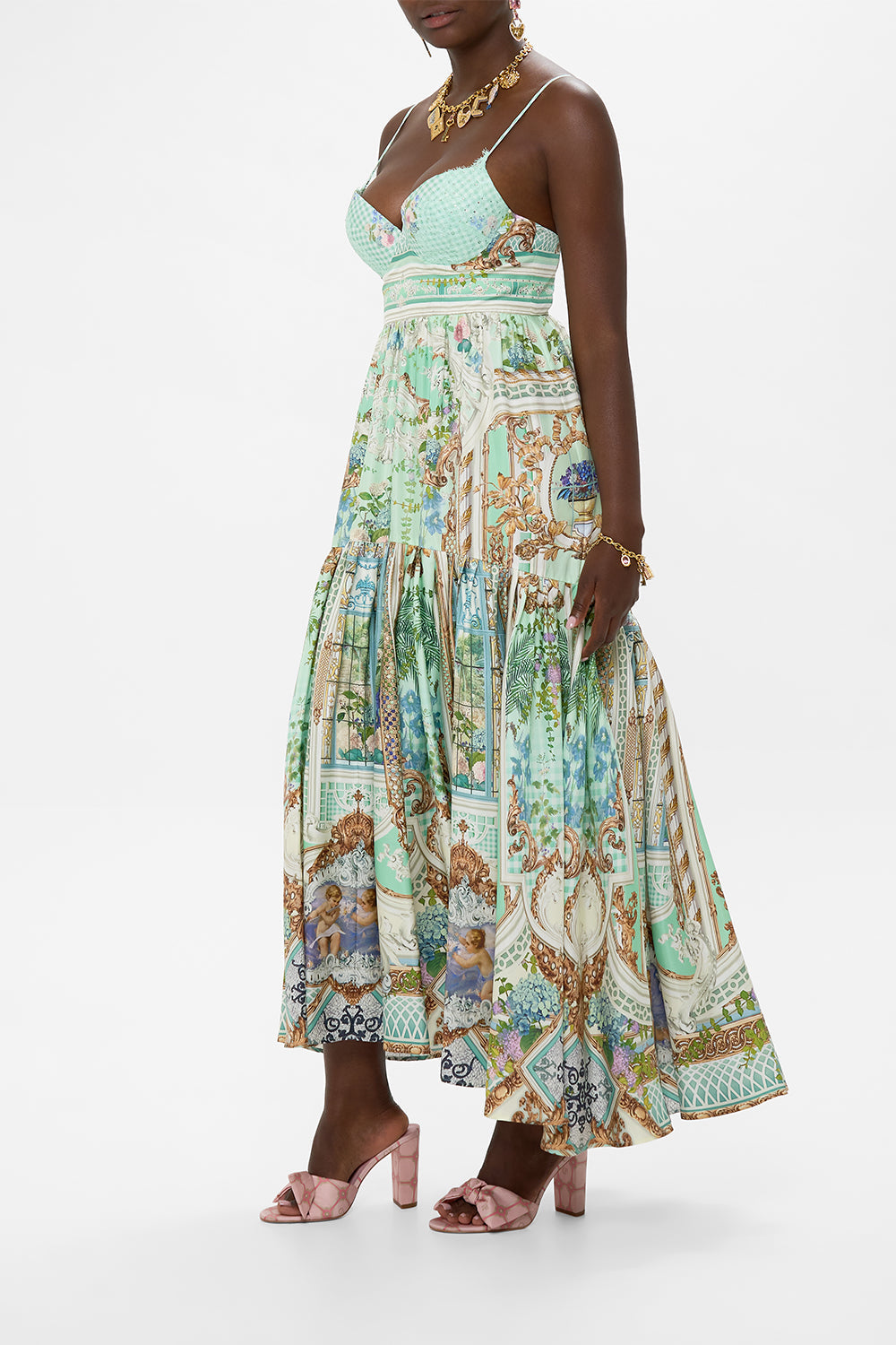 STRAPPY DRESS WITH FULL SKIRT PESTANA PANORAMA