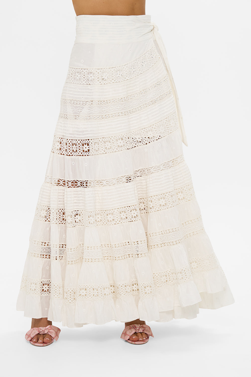 WRAP SKIRT WITH GATHERED PANELS AZUL ADVENTURES