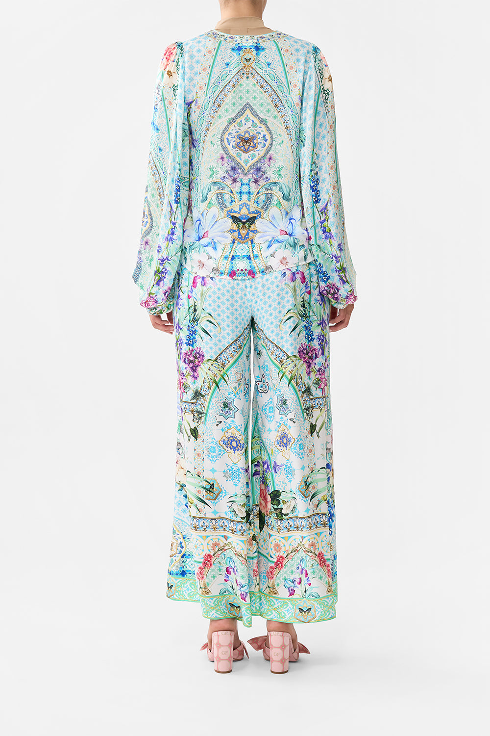 V-NECK BLOUSON SLEEVE BLOUSE SUNRISE IN SINTRA