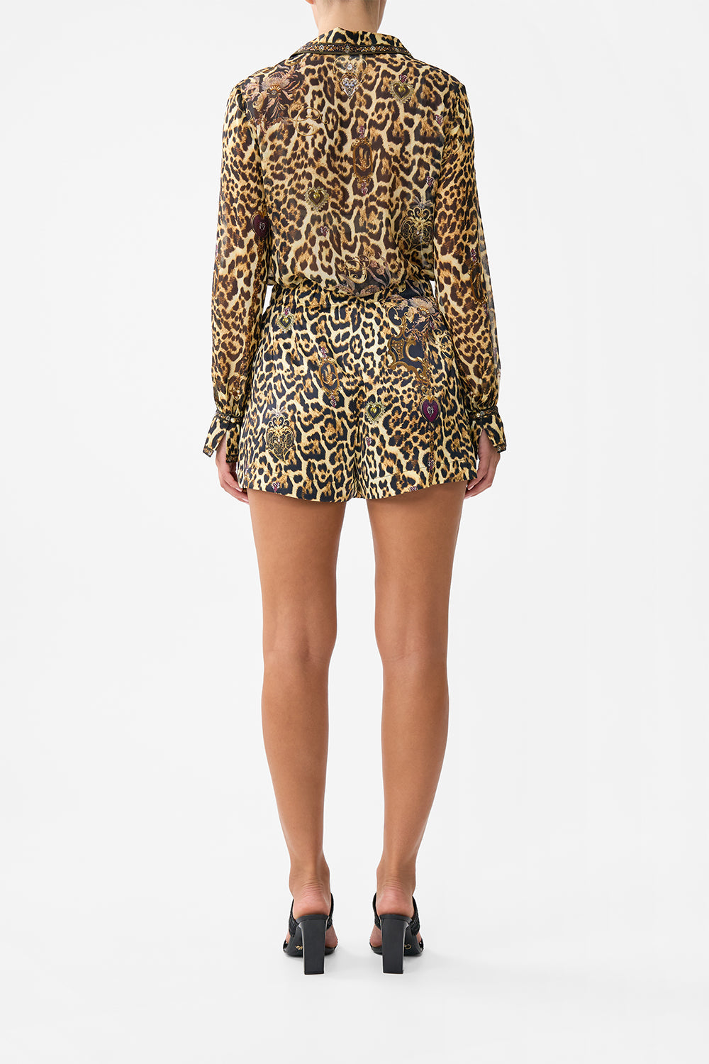 The CAMILLA TAILORED SKORT SAINTS AND SISTERS in our  print.