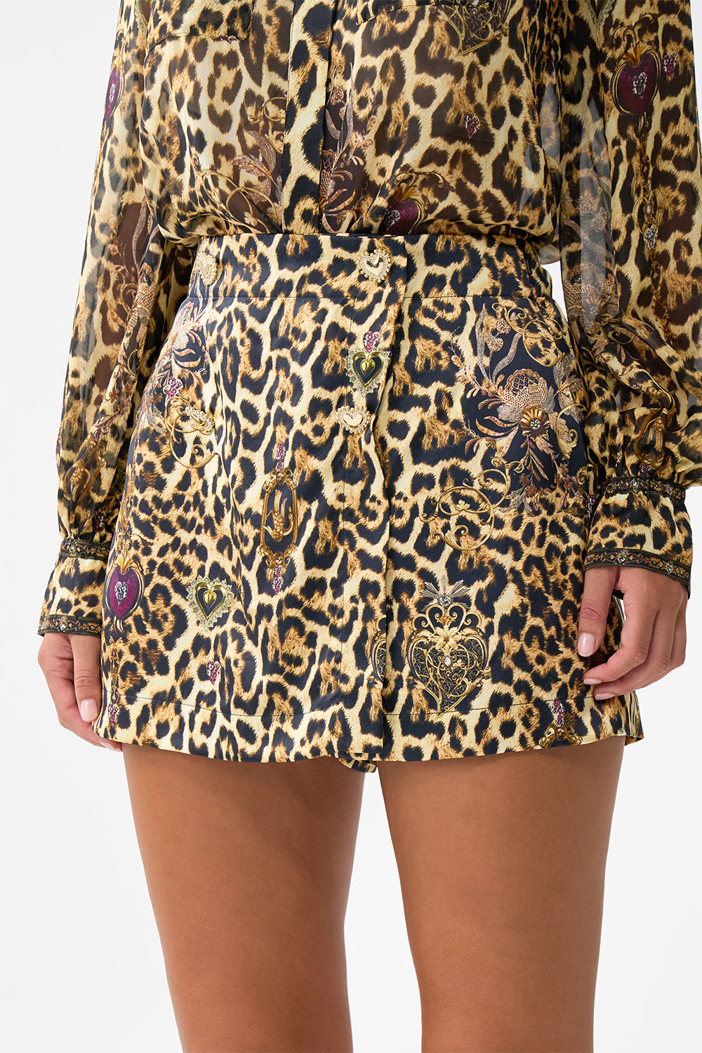 The CAMILLA TAILORED SKORT SAINTS AND SISTERS in our  print.