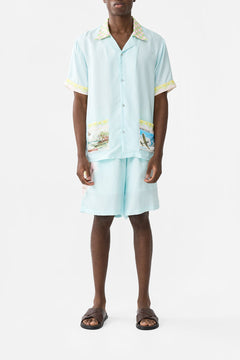 SHORT SLEEVE CABANA SHIRT WITH LOVE FROM LISBON