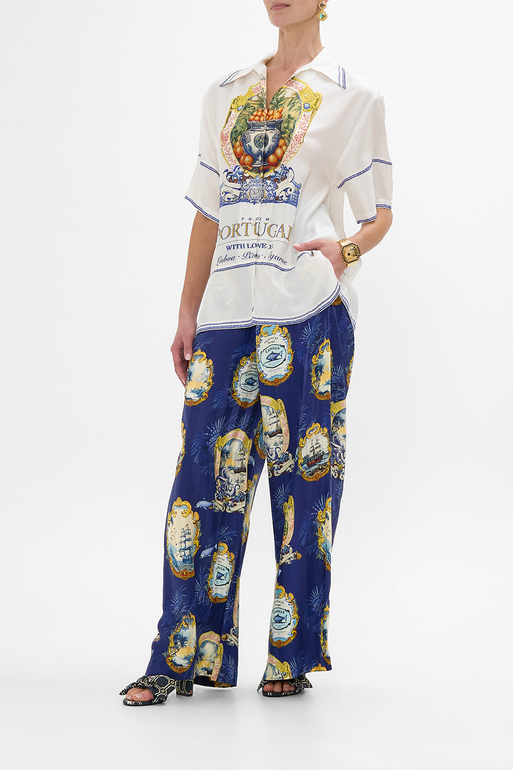 WIDE LEG WAISTED PANT SONG OF SAINT ANTHONY