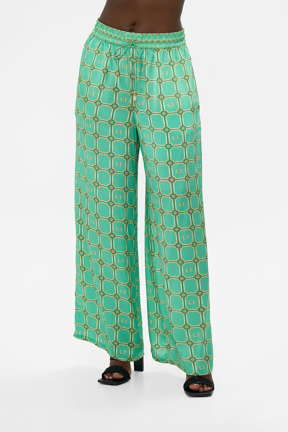 The CAMILLA STRAIGHT LEG PANT PESTANA PANORAMA in our  print.