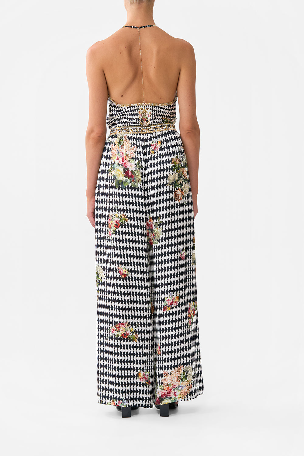 WIDE LEG TROUSER WITH FRONT POCKETS ROCOCO GLOW