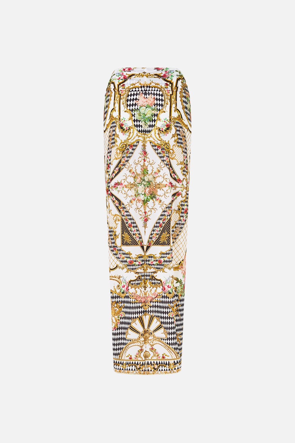 TWIST FRONT LONG SARONG ROCOCO GLOW