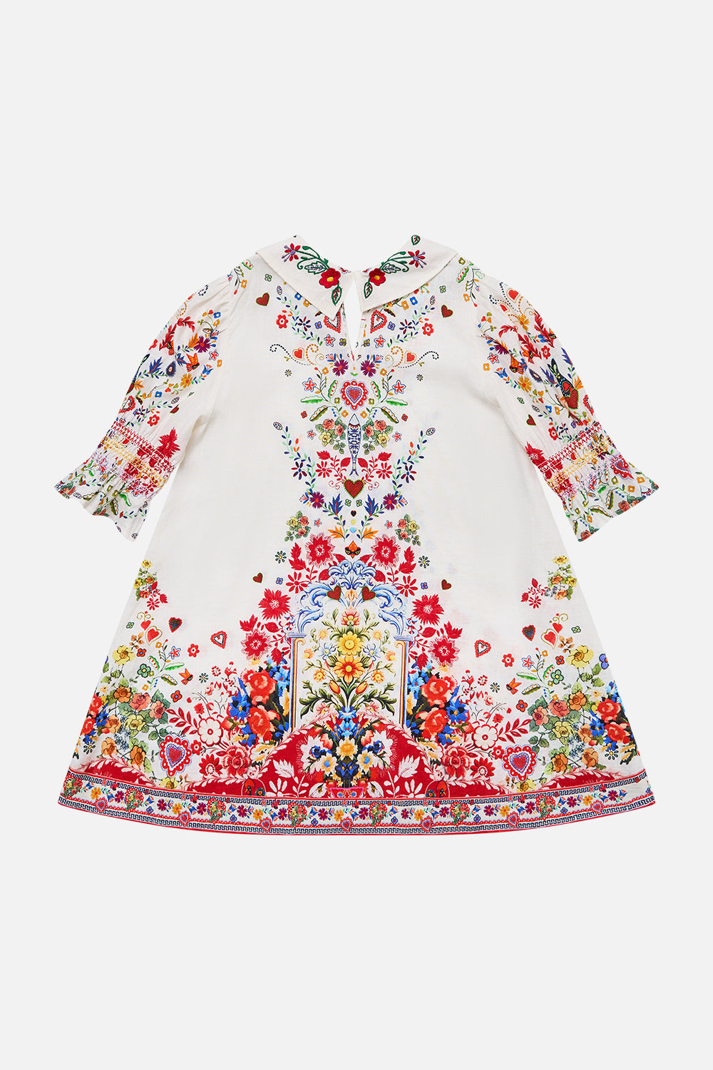 KIDS MINI PUFF SLEEVE COLLARED DRESS 12-14 FAITH, LUCK & JUSTICE