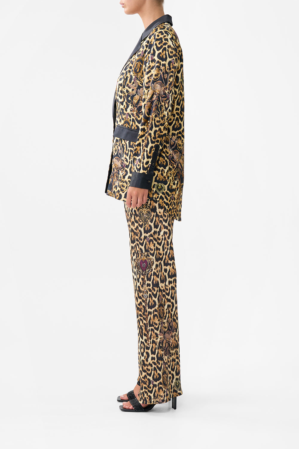The CAMILLA DOUBLE BREASTED SOFT JACKET SAINTS AND SISTERS in our  print.