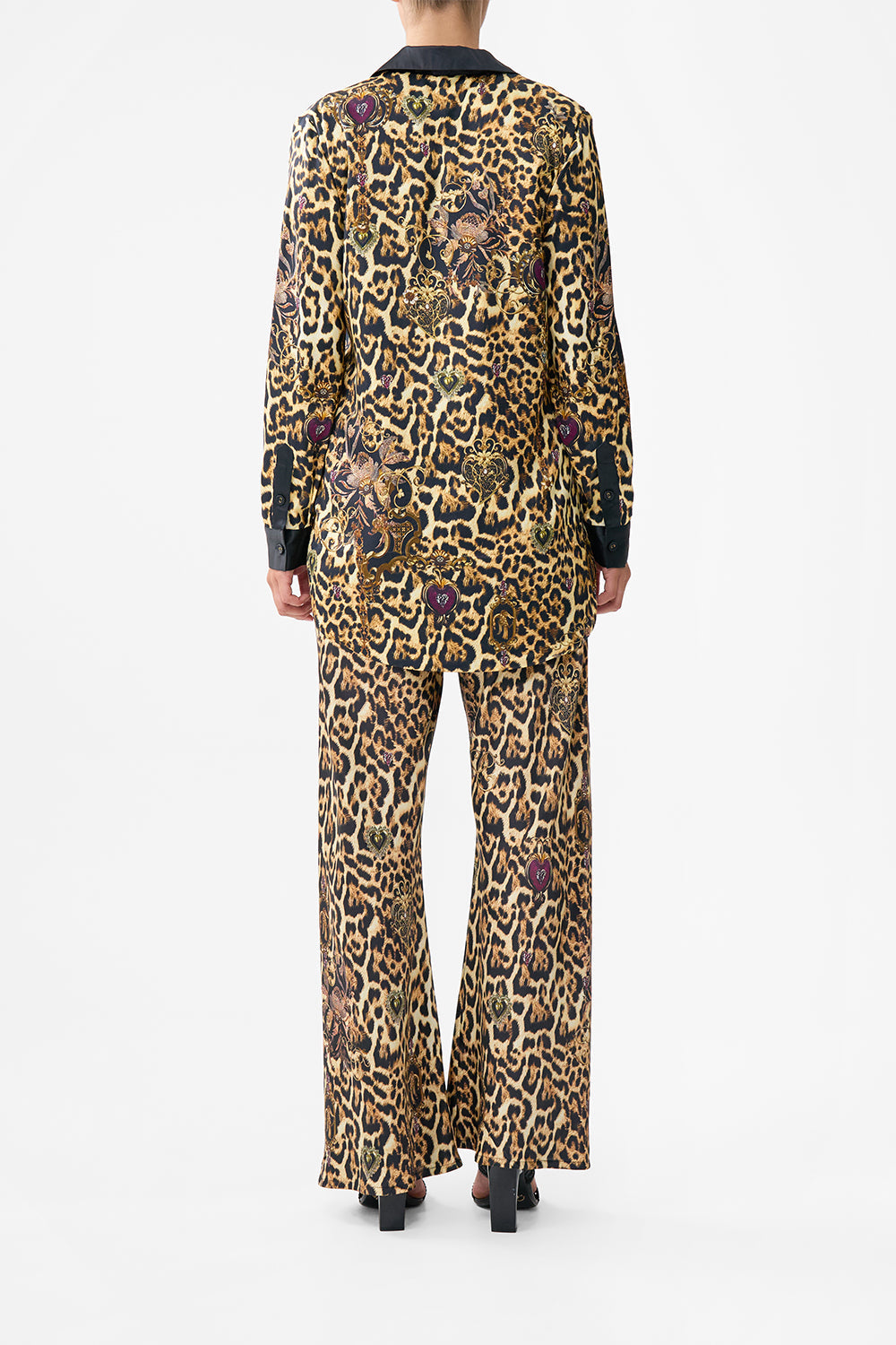 The CAMILLA DOUBLE BREASTED SOFT JACKET SAINTS AND SISTERS in our  print.