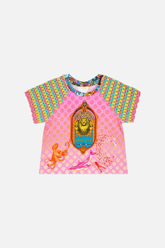 KIDS RAGLAN TEE 4-10 SALTY SPLENDOUR
