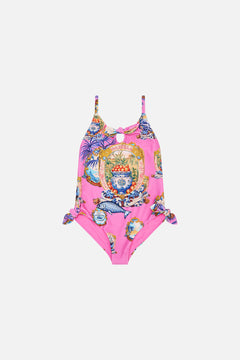 KIDS TIE DETAIL ONE PIECE 4-10 SALTY SPLENDOUR