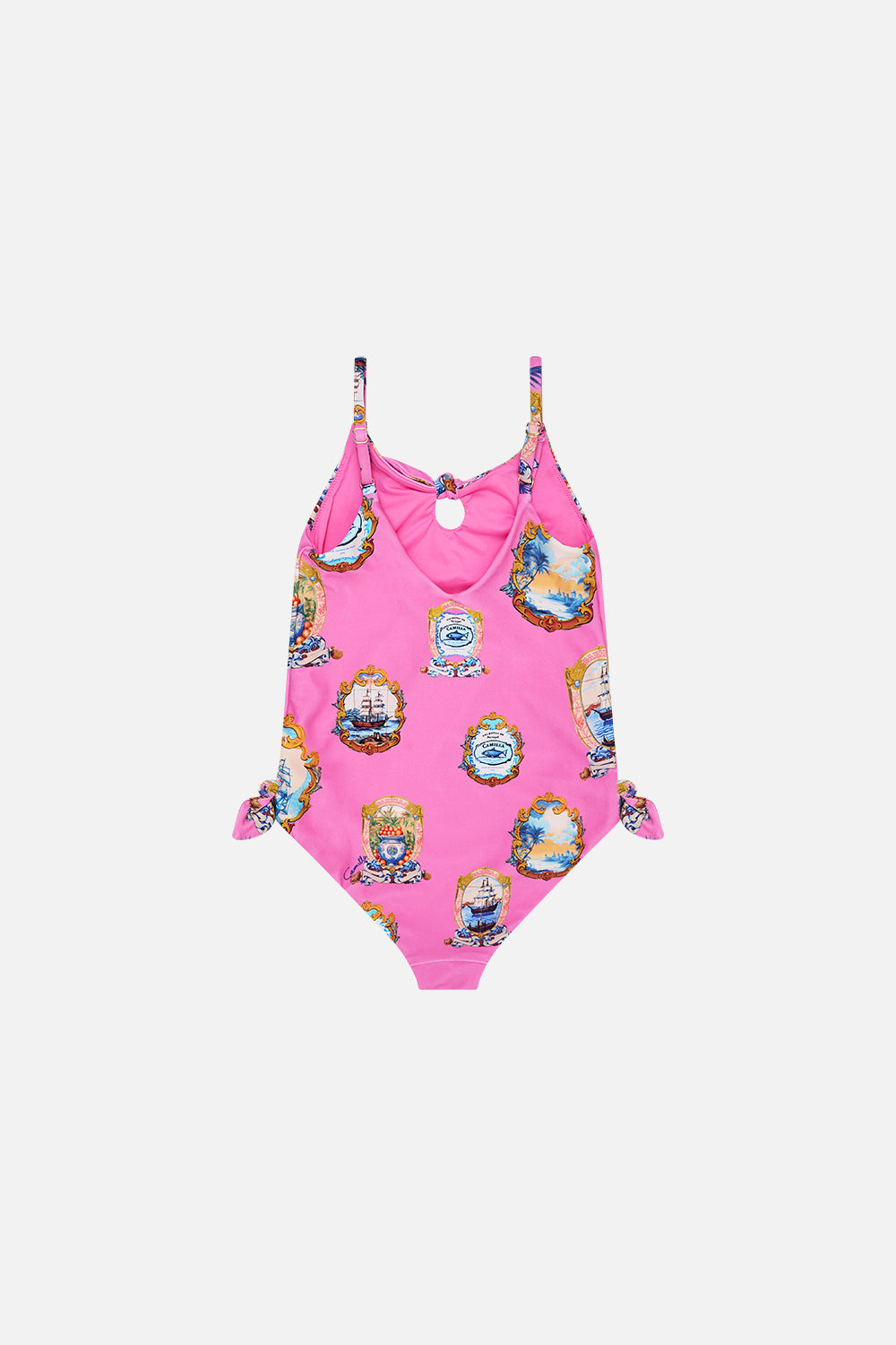KIDS TIE DETAIL ONE PIECE 12-14 SALTY SPLENDOUR