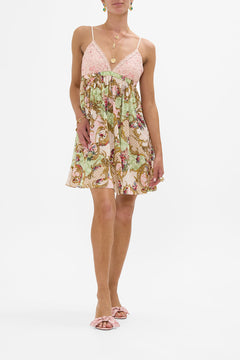 BRALETTE DETAIL SHORT DRESS THE QUEENS QUARTERS