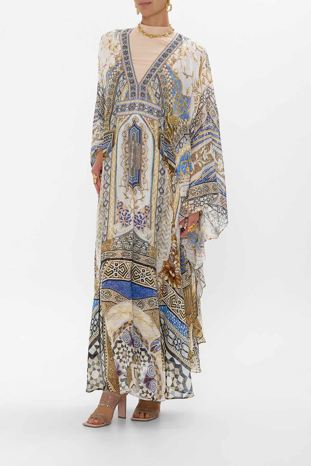 LONG KAFTAN WITH WAIST DETAIL MAKE ME YOUR MOSAIC