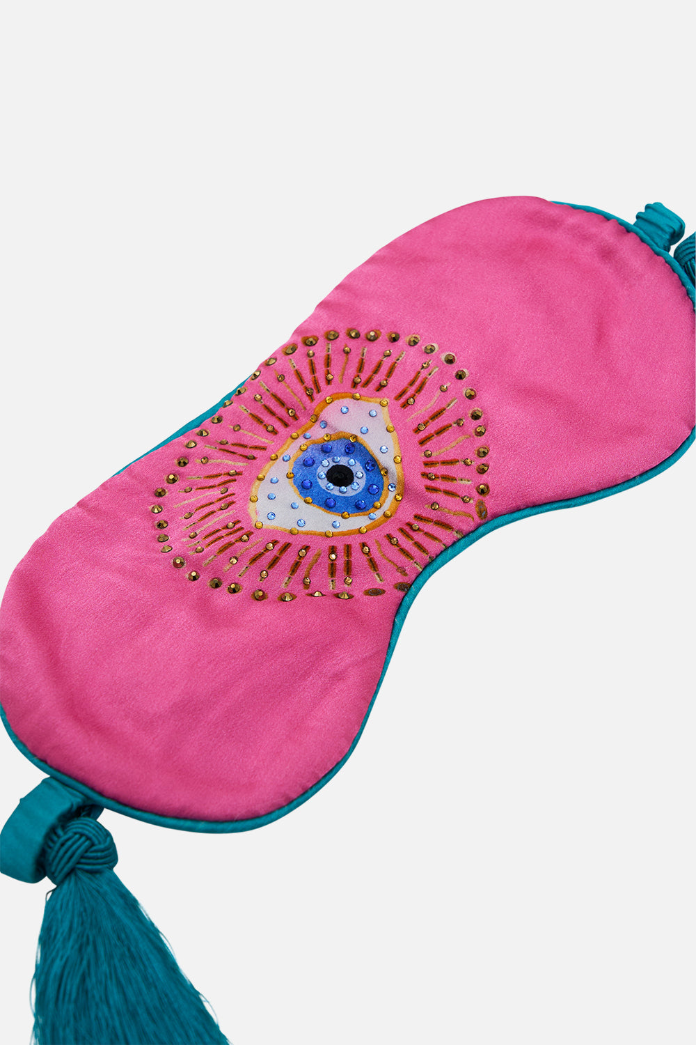 EYE MASK WITH TASSELS AND PILLOW CASE RAINBOW ROADS