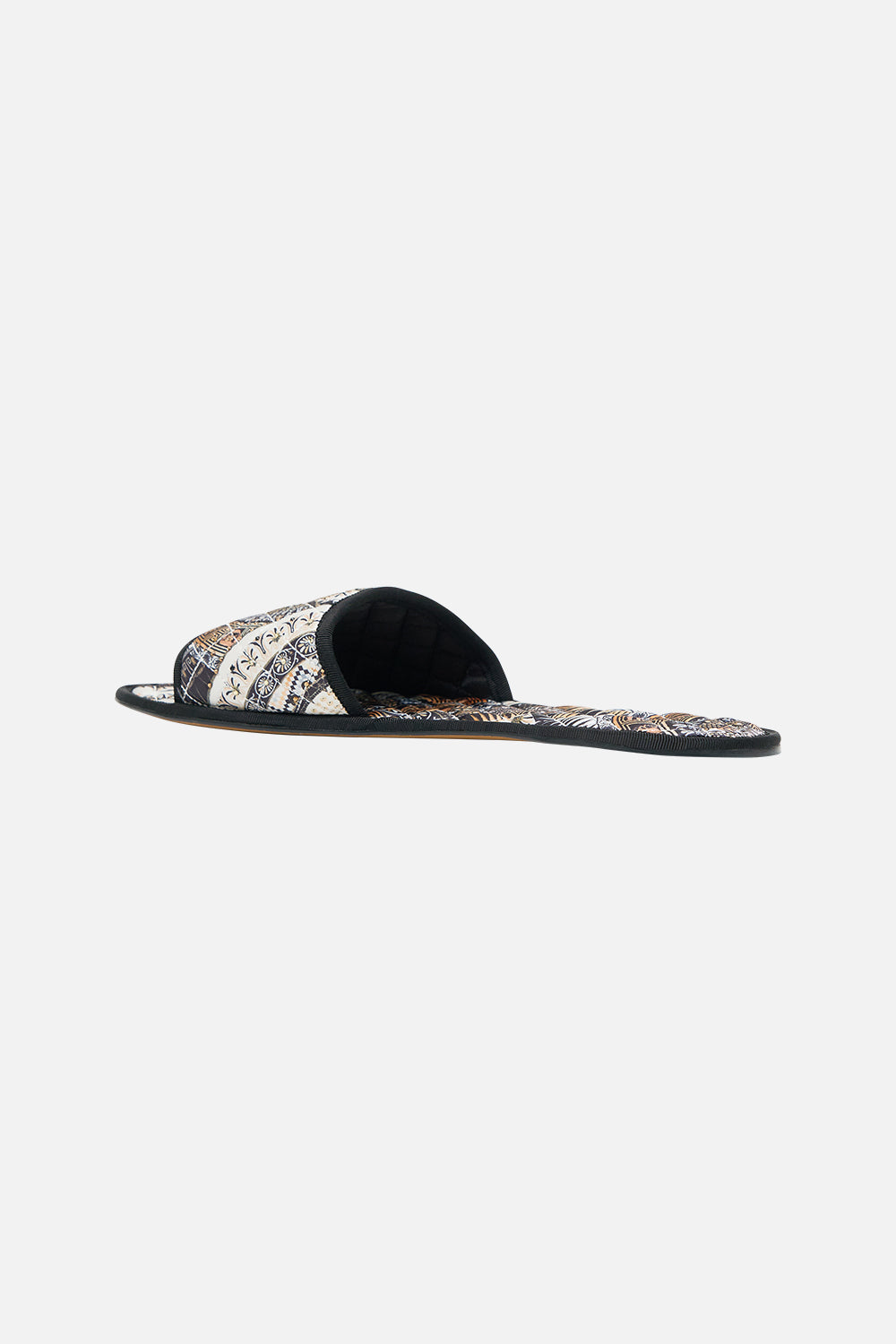 The CAMILLA SLIPPERS WITH TRAVEL CASE TEMPLES OF DENDARA in our  print.