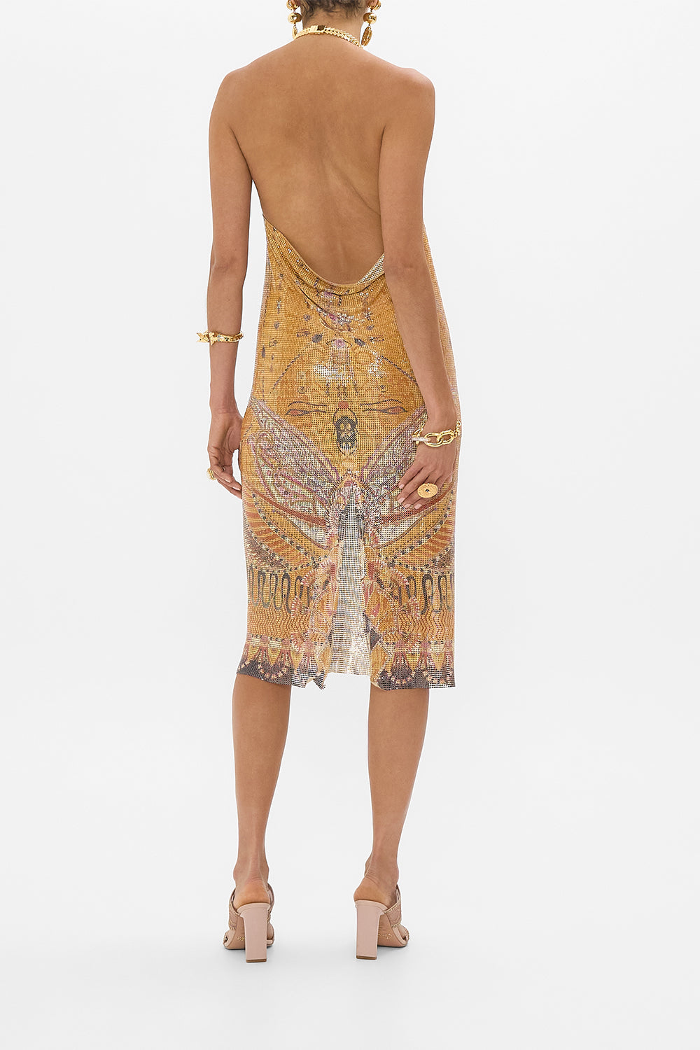 GLOMESH LONG DRESS WITH NECKPIECE VALLEY OF THE KINGS