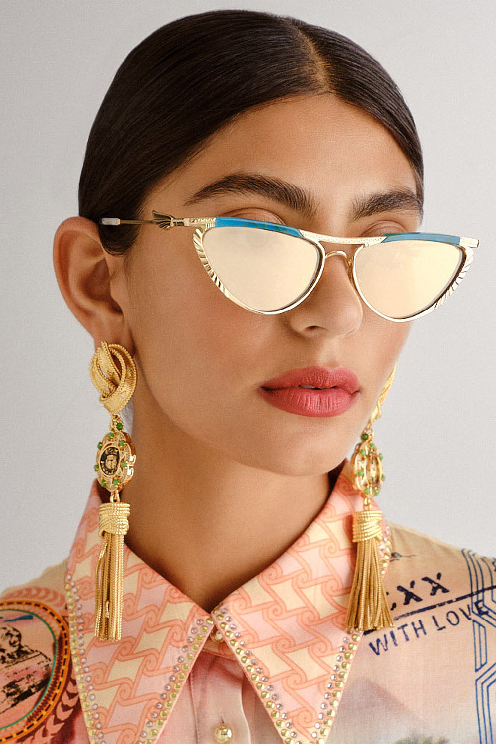 CAMILLA Sunglasses in Pyramid Paramour print. 