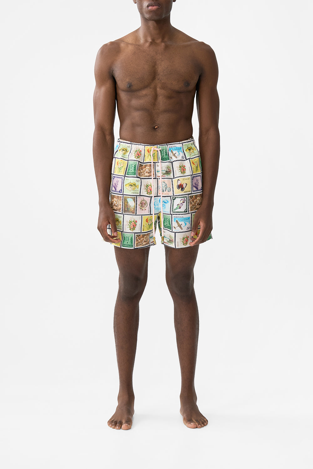 The CAMILLA MID LENGTH BOARDSHORT MY PORTO PEN PAL in our POSTCARDS FROM PORTUGAL print.