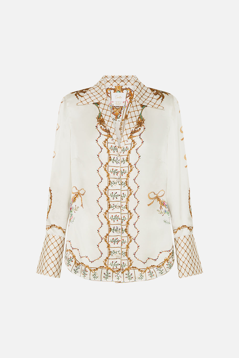 The CAMILLA PYJAMA SHIRT DRESSING ROOM DRAMA in our  print.