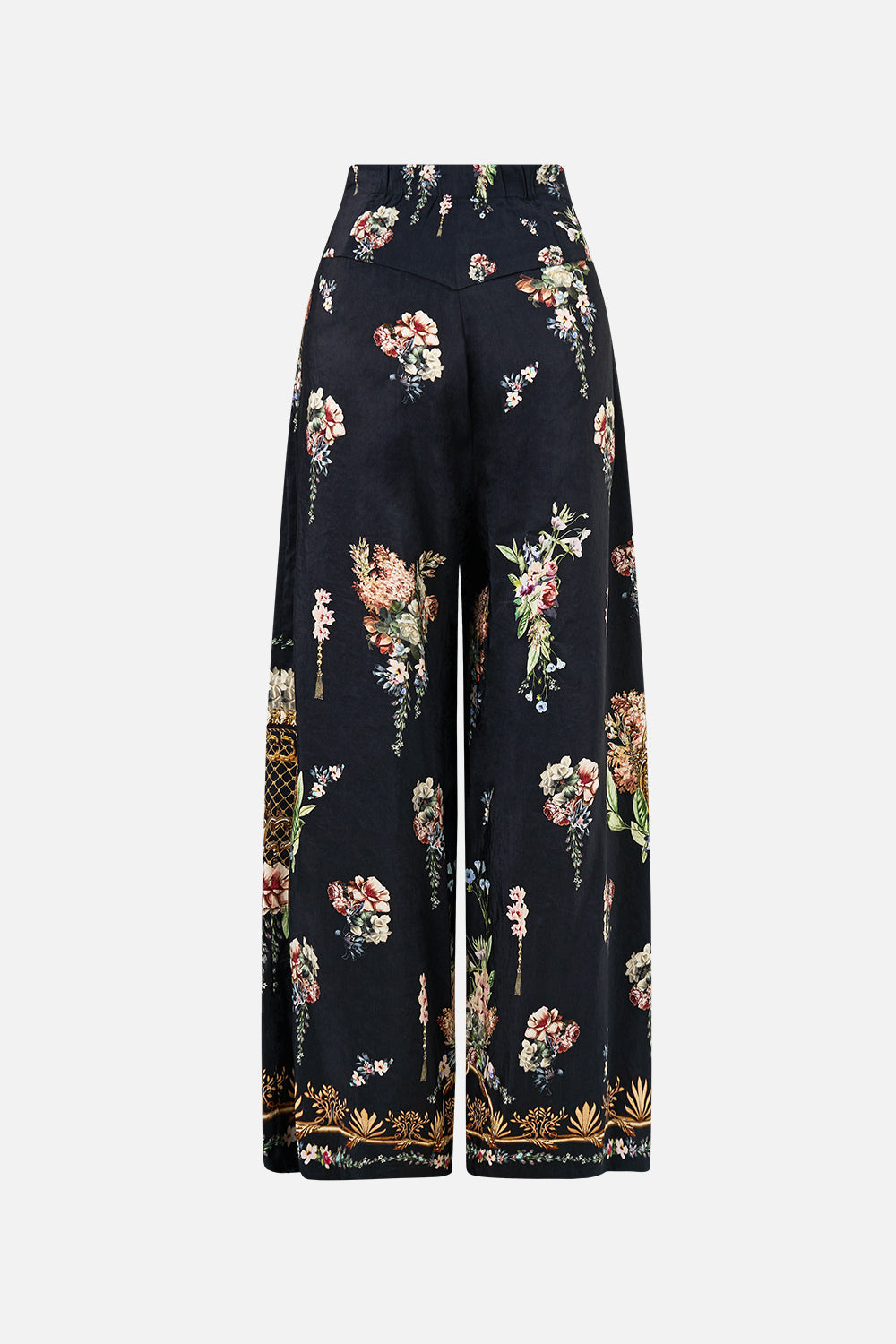 The CAMILLA CORSET WAIST WIDE LEG PANT NOBLE ENDEAVOURS in our  print.