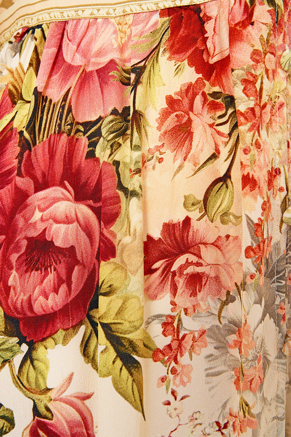 The CAMILLA LONG BUTTON FRONT DRESS MEET ME AT THE MAJESTIC in our  print.