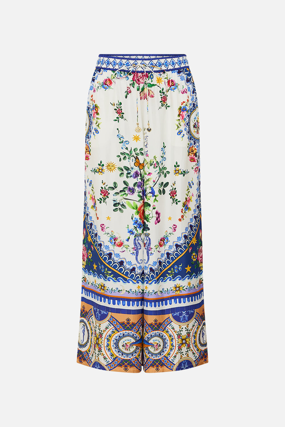 The CAMILLA Straight Leg Pant in our Tiles Darls print.