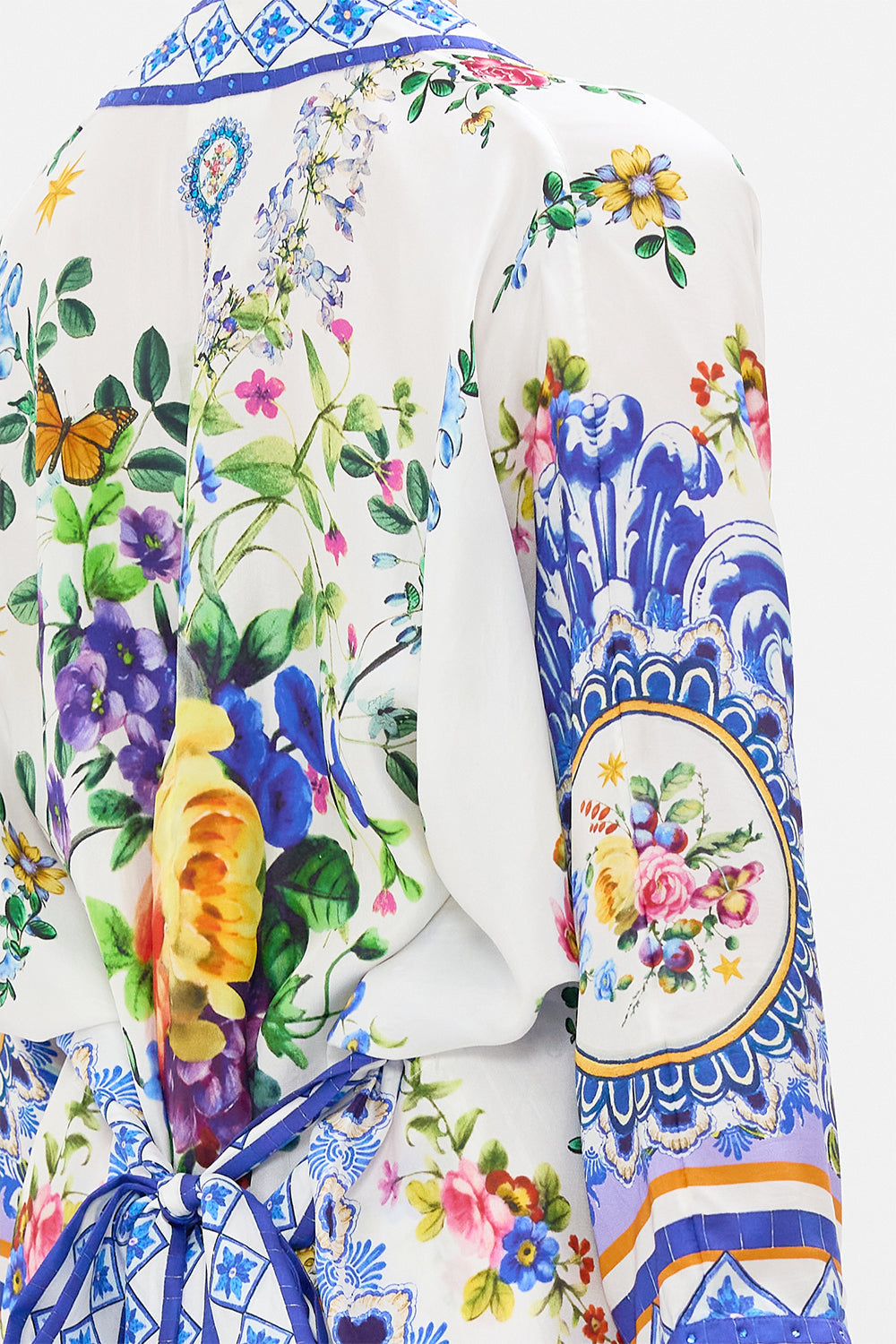 The CAMILLA Short Batwing Layer in our Tiles Darls print.