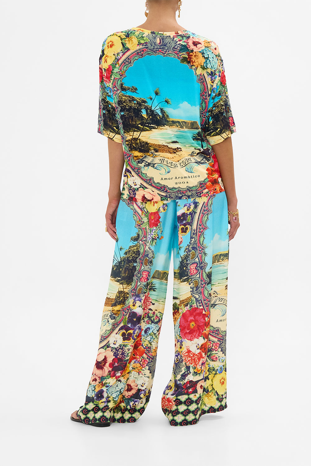 The CAMILLA Straight Leg Pant in our Bathing Bombshell print.