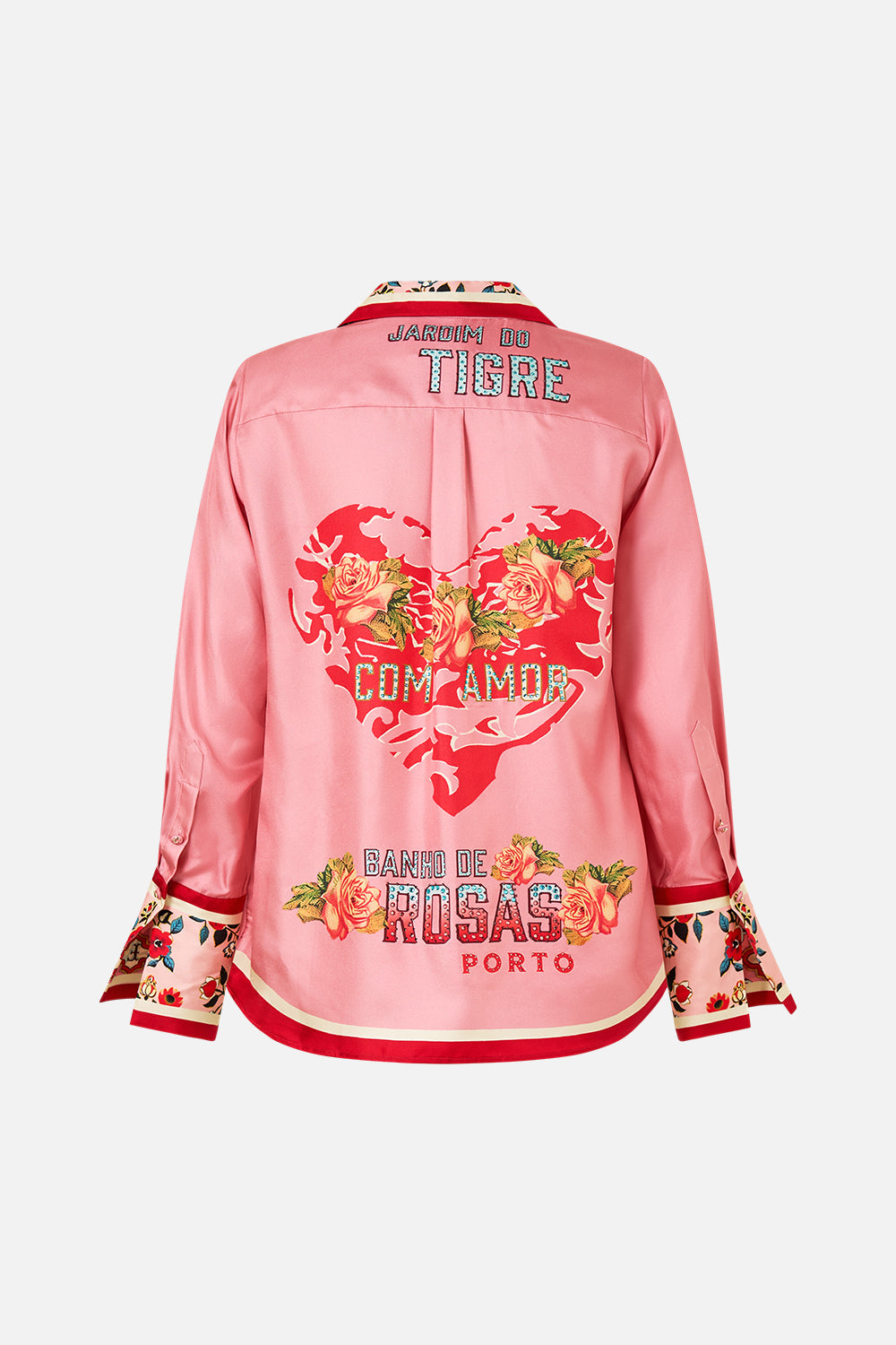 The CAMILLA Pyjama Shirt in our Pink Porto print.