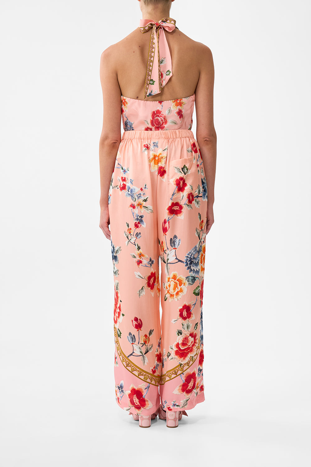 The CAMILLA BUTTON FRONT LOUNGE PANT MAJESTIC MILLA in our  print.