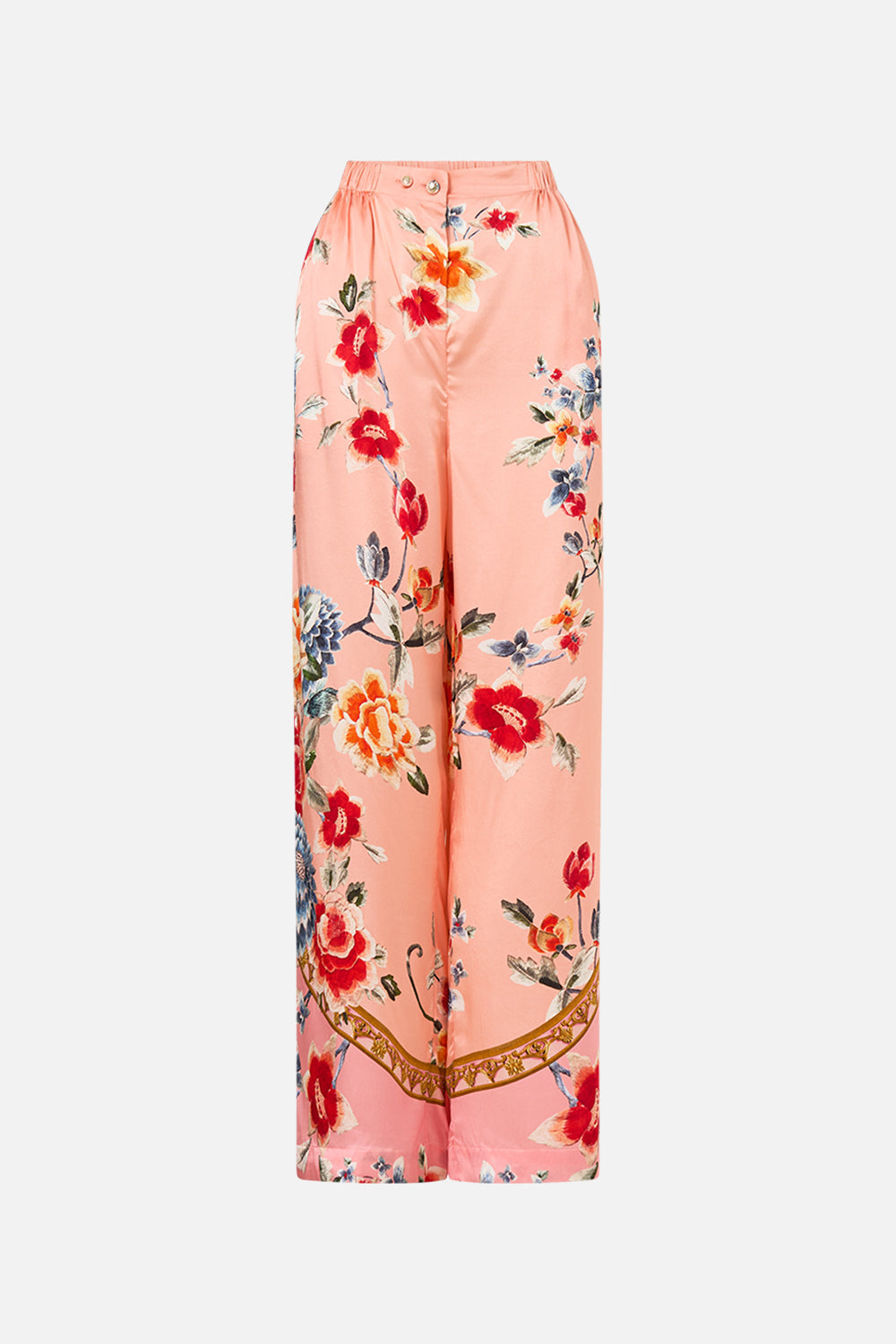 The CAMILLA BUTTON FRONT LOUNGE PANT MAJESTIC MILLA in our  print.