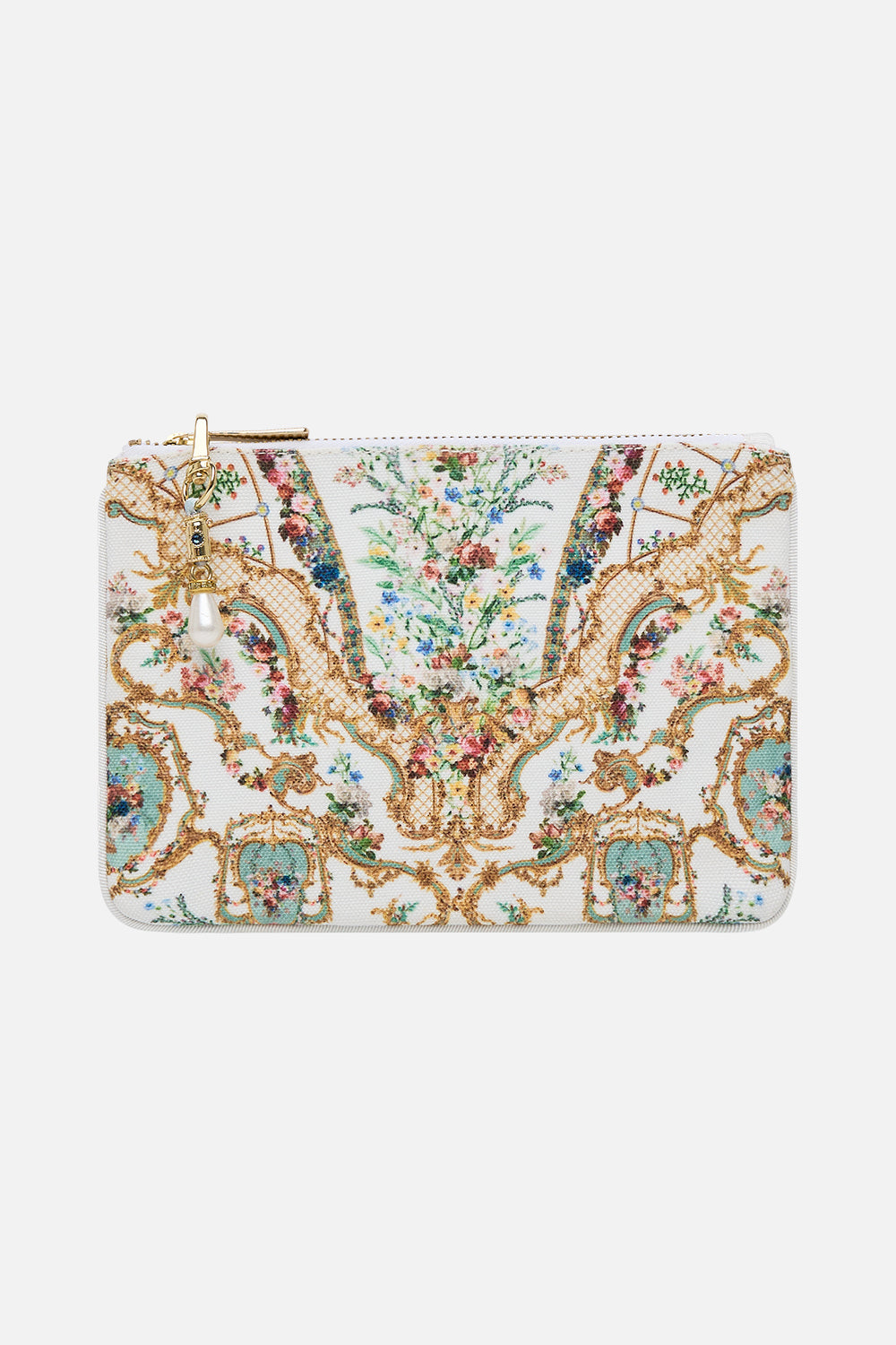 The CAMILLA COIN AND PHONE PURSE DRESSING ROOM DRAMA in our DRESSING ROOM DRAMA print.